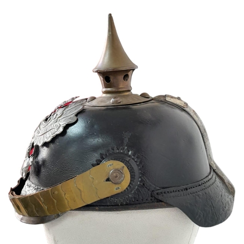 63 - WW1 Prussian Nco’s Pickelhaube Spiked Helmet.