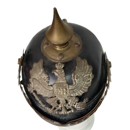 63 - WW1 Prussian Nco’s Pickelhaube Spiked Helmet.