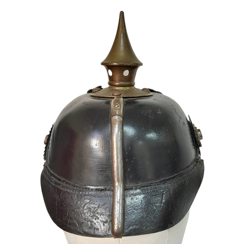 63 - WW1 Prussian Nco’s Pickelhaube Spiked Helmet.