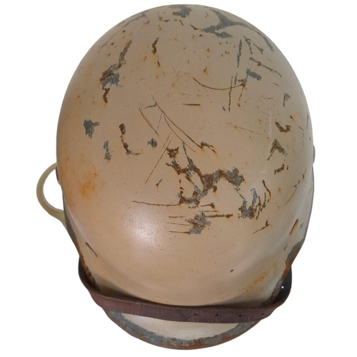 70 - 3rd Reich Africa Corps Double Decal M35 Helmet. Stamped SE-64 (Sachwiwchw Emailler-und Stanzewerke. ... 