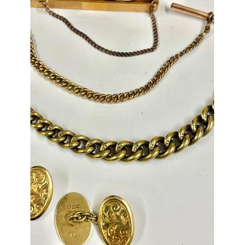 934 - Vintage chains & cufflinks