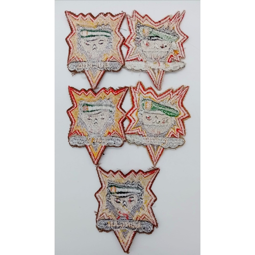 1032 - Set of 5 Different Vietnam in Country Made Special Operations Group (S.O.G) Patches.