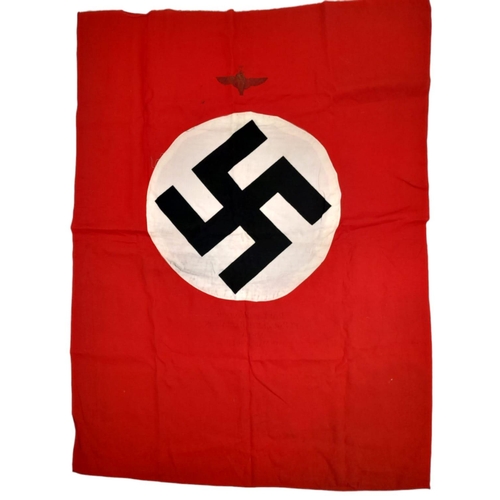 71 - WW2 German Flag, captured in Tunisia by a British soldier in the 1 st Battalion of the Parachute Reg... 