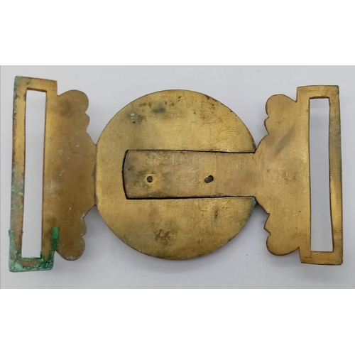 854 - A Victorian Bi-Metal Military Buckle.