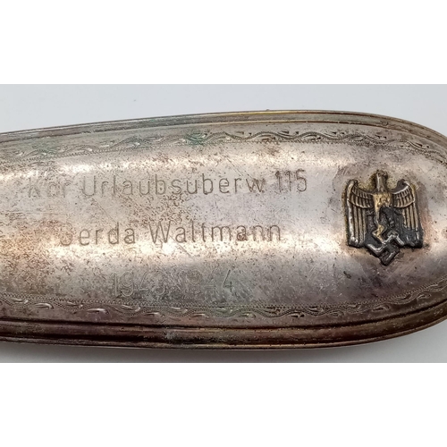 868 - WW2 League of German Girls -Bund Deutscher Mädel Hairbrush awarded to the Best Cadet as a Camp Prize... 