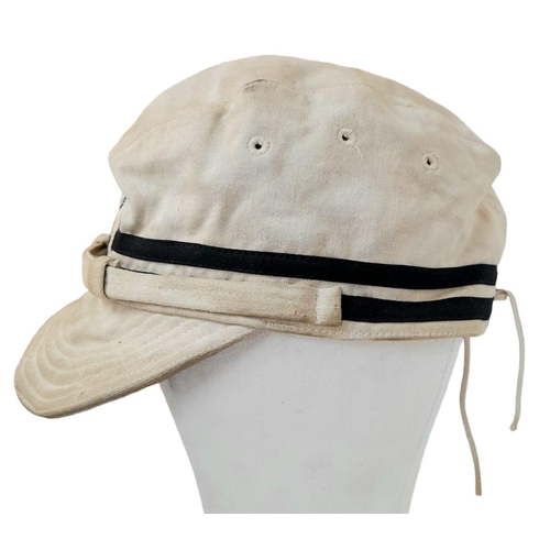 91 - WW2 Japanese Naval Officers Tropical Shore Cap.