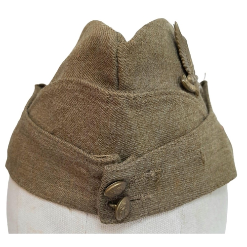 805 - WW2 British Ayrshire (Earl of Carrick's Own) Yeomanry Side Cap.