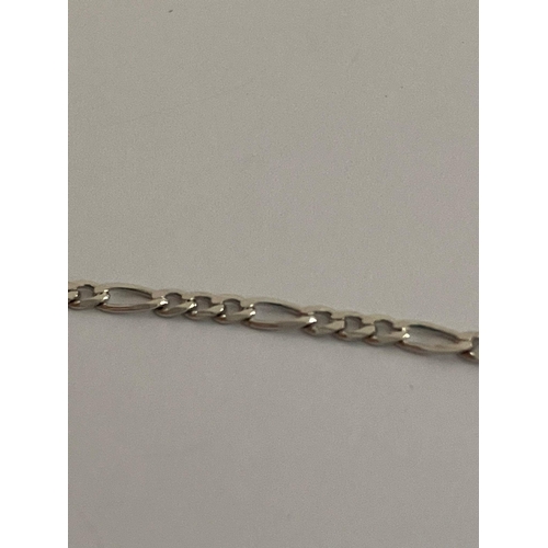 811 - Italian SILVER FIGARO SLIM LINK CHAIN NECKLACE. Condition new and unworn. 45 cm.