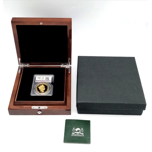 87 - A Limited Edition Fighting For Freedom 1oz Fine Gold (.999) Proof Coin. This 2018 (One Hundred Pound... 