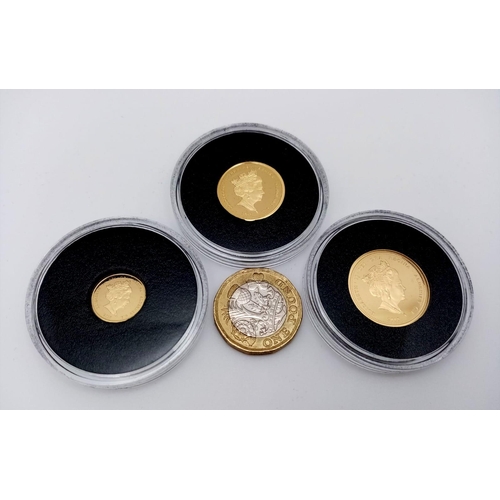 80 - A Limited Edition Dambusters Fine Gold (.999) Three Sovereign Proof Set - Full, half and quarter sov... 