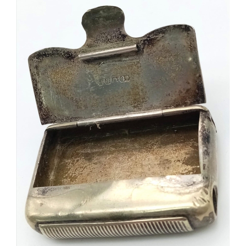 1341 - An antique Victorian sterling silver Snuff/Pill box. Full Edinburgh hallmarks. Total weight 33.3G. 6... 