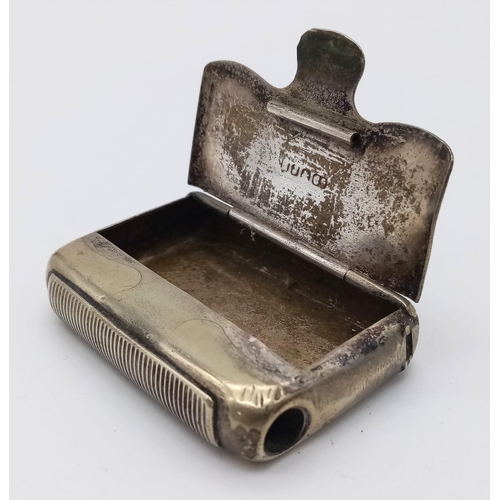 1341 - An antique Victorian sterling silver Snuff/Pill box. Full Edinburgh hallmarks. Total weight 33.3G. 6... 