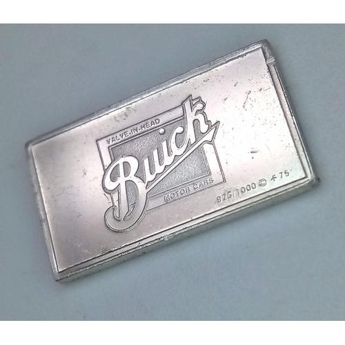 754 - 2 X STERLING SILVER AND ENAMEL BUICK CAR LOGO MANUFACTURER PLAQUES, MADE IN UNITED STATES USA, WEIGH... 