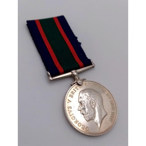 458 - A Royal Naval Volunteer Reserve Long Service Medal (GVR second type) named to: ESD, 265 G Davidson S... 