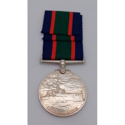 458 - A Royal Naval Volunteer Reserve Long Service Medal (GVR second type) named to: ESD, 265 G Davidson S... 