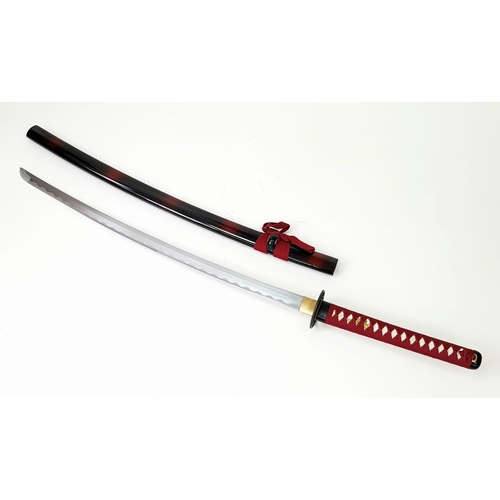 545 - An Excellent Condition Modern Display Japanese High-Quality, Hand Forged, Katana. 104cm Length. Iron... 