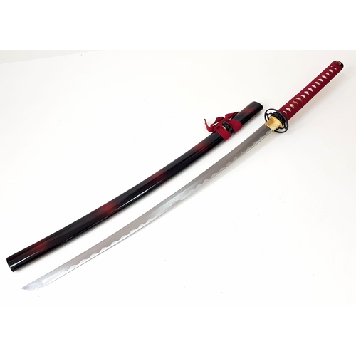 545 - An Excellent Condition Modern Display Japanese High-Quality, Hand Forged, Katana. 104cm Length. Iron... 