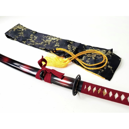 545 - An Excellent Condition Modern Display Japanese High-Quality, Hand Forged, Katana. 104cm Length. Iron... 