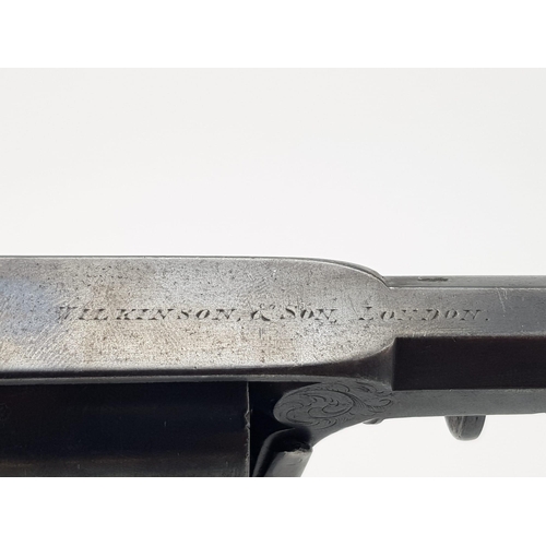 190 - An Incredible Antique Rare Adams 1851 Five Shot (54 Bore) Pistol. This self-cocking percussion revol... 