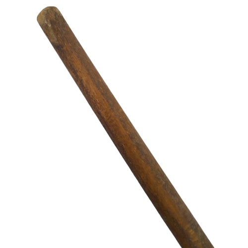 641 - An Antique 19th  Century Zulu Assegai. 100cm Length. Possibly Early 20th Century Replcament Shaft.