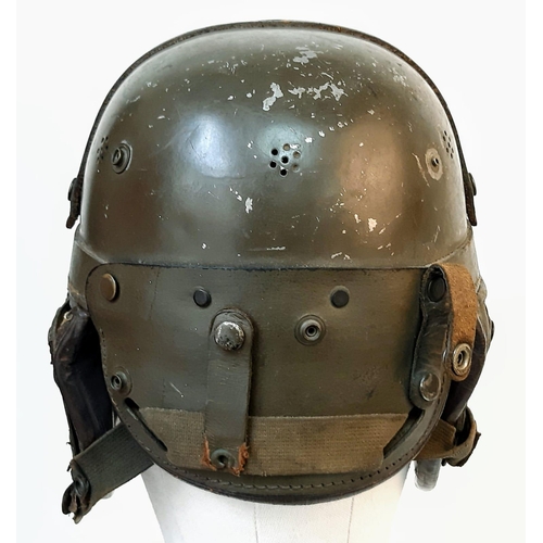 627 - A WW2 American Sherman Tank Crew Helmet. Very Good Condition with Liner.