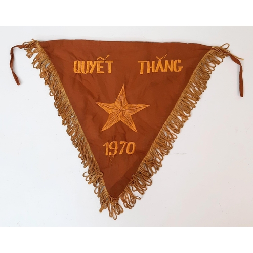 1043 - A Vietnam War Era North Vietnamese Army “Decisive Victory” Banner 1968