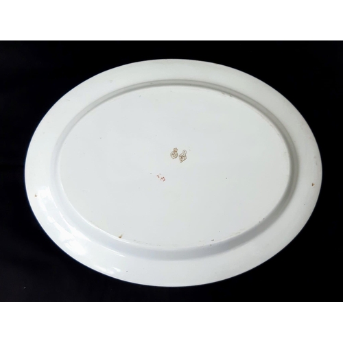 830 - An Antique Large Serving Plate/Platter Dish. Interesting Marks on base - Possibly Royal Doulton Burs... 