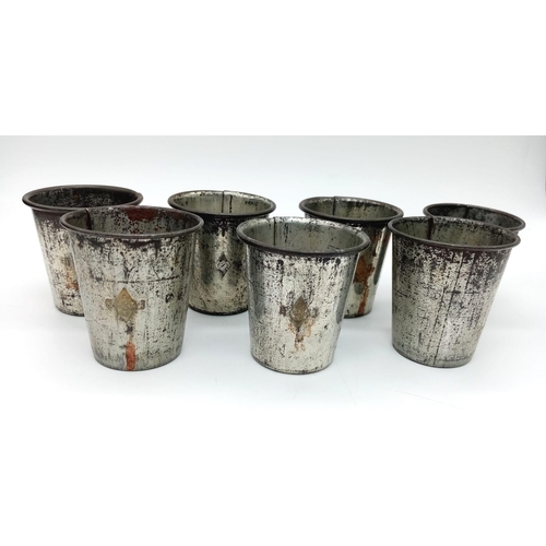 896 - A WW2 German Hitler Youth Tin Desert Cups.