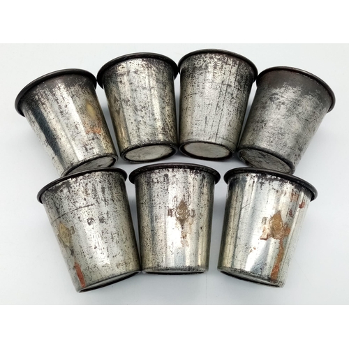 896 - A WW2 German Hitler Youth Tin Desert Cups.