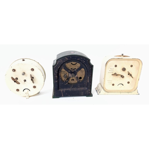 965 - Watch time wizz by with these six vintage clocks. Five Smith's and one Bentima all fixed to unwind o... 