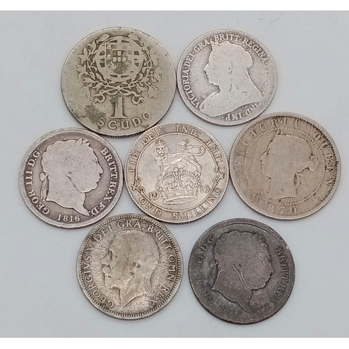 1247 - A Small Collection of 20 Pre 1920 Silver British Coins. Please see photos for grades and finer detai... 