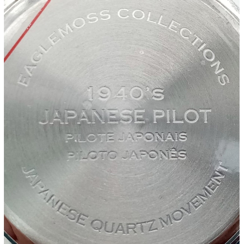 1280 - A Parcel of Three Unworn Ex Display Military Homage Watches Comprising; 1) 1940’s Design Japanese Pi... 