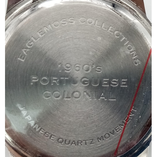 1274 - A Parcel of Three Unworn Military Homage Watches Comprising; 1) 1960’s Portuguese Colonial Watch (43... 