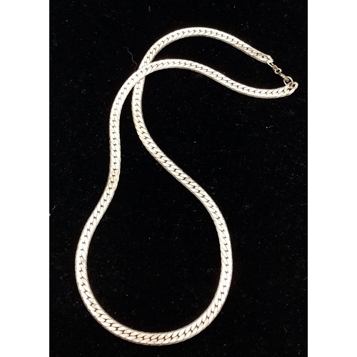 1428 - A vintage 925 silver snake chain. Total weight 28.3G. Total length 49cm.