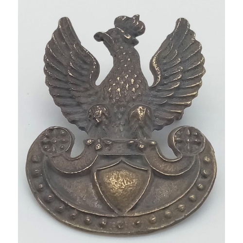 756 - WW2 Free Polish Forces Made in England Cap Badge 1939-45.