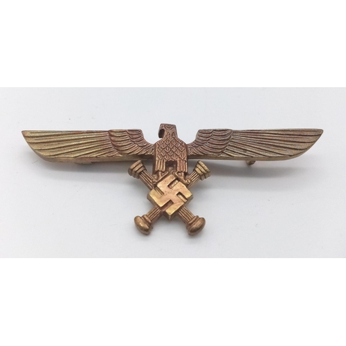 728 - 3 rd Reich Hermann Göring Personal Staff Breast Eagle Badge. Worn by his personal waiters and server... 