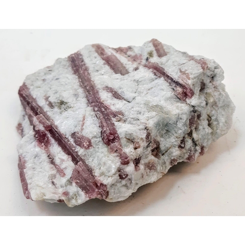 206 - A rare and collectable specimen of numerous large (up to 13 cm) RUBELLITE natural crystals in their ... 