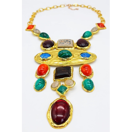 270 - A necklace and earrings set inspired by Empress Theodora (490-548 A.D.), one of the most powerful wo... 