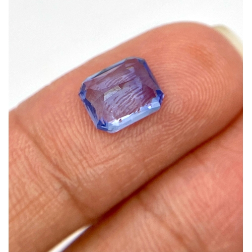 953 - A 2.37ct Unheated Blue Sapphire. Comes with a CGJ certificate.