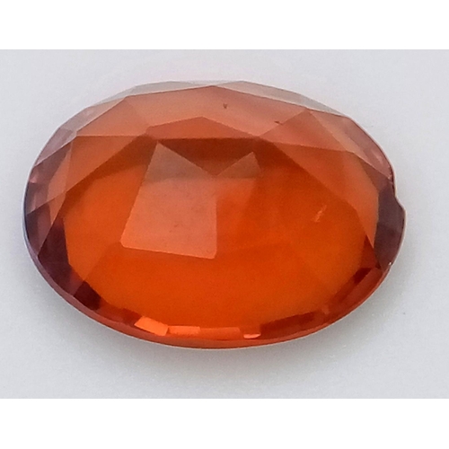 491 - A 4ct Madeira Citrine Gemstone. Oval cut