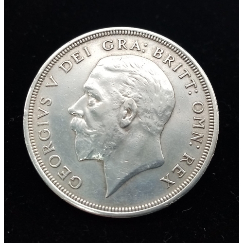 302 - A Rare (1 of 9034) George V 1928 Wreath Silver Crown Coin. EF+ grade but please see photos.