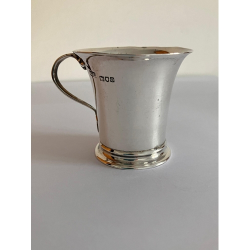 343 - Antique MAPPIN and WEBB SILVER BABY MUG. Full hallmark for Mappin and Webb London 1909. Incredible c... 