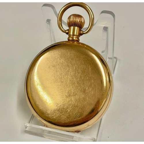 428 - Vintage Masonic full hunter pocket watch Working