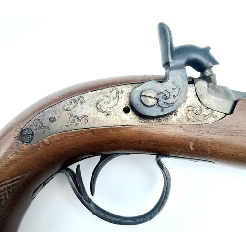 727 - A Deactivated Reproduction Spanish Small Black Powder Muzzle Loading Pistol. Perfect for movie/tv pr... 