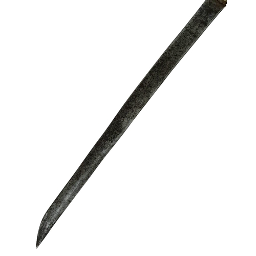 367 - A 19th Century ‘Scrimshaw Style’ Japanese Hand Carved Wakizachi Sword. 60cm Length.