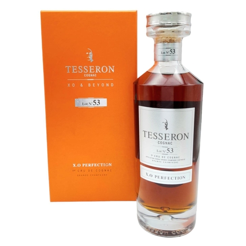 381 - An Excellent Condition Bottle of Tesseron XO Perfection ‘Lot 53’ 1st Cru Cognac. In its Presentation... 