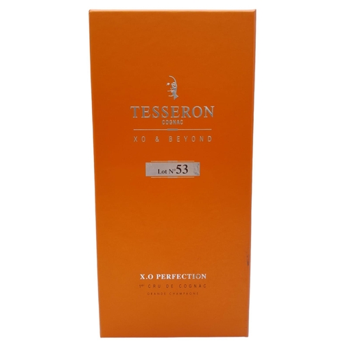 381 - An Excellent Condition Bottle of Tesseron XO Perfection ‘Lot 53’ 1st Cru Cognac. In its Presentation... 