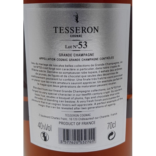 381 - An Excellent Condition Bottle of Tesseron XO Perfection ‘Lot 53’ 1st Cru Cognac. In its Presentation... 