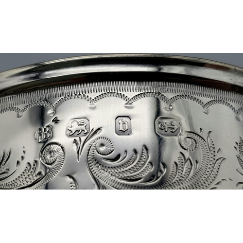 101 - AN ANTIQUE SILVER TANKARD INSCRIBED 