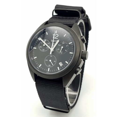 286 - An Unworn, Full Military Specification, PVD Chronograph Watch by MWC (Military Watch Company). This ... 